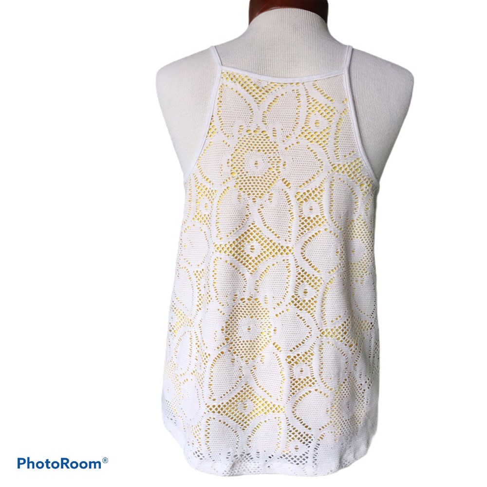 Anthropologie Lace Overlay Cosette High Neck Top - Picture 8 of 8